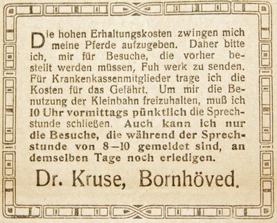 Dr. Kruse ohne Pferde SKTB 27.09.1922