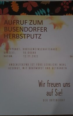Busendorfer Herbstputz 12.11.2022