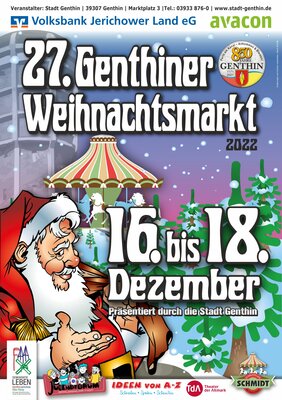 27. Genthiner Weihnachtsmarkt vom 16. bis 18. Dezember 2022