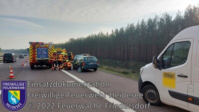 Einsatz 179/2022 | VU 3x PKW | BAB 12 AS Friedersdorf - AS Storkow (Bild vergrößern)
