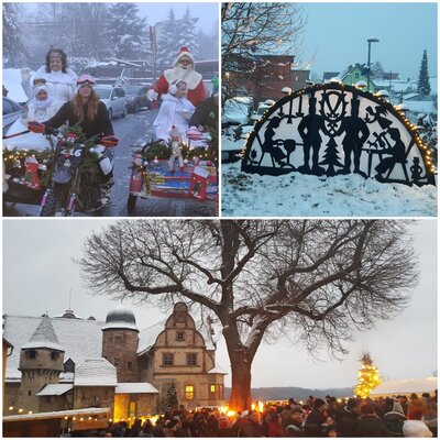 Kranichfeld erlebte zwei schöne Adventswochenenden mit stimmungsvollen Weihnachtsmärkten (Bild vergrößern)