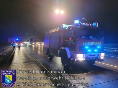 Einsatz 184/2022 | VU Transporter - LKW | BAB 12 AS Friedersdorf - AS Storkow (Bild vergrößern)