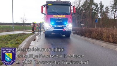 Einsatz 8/2023 | 900m Benzinspur | Ortslage Friedersdorf (Bild vergrößern)