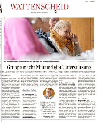 Foto zur Meldung: WAZ Bochum/Wattenscheid berichtet am 27.01.2023 vom Aktionskreistreffen