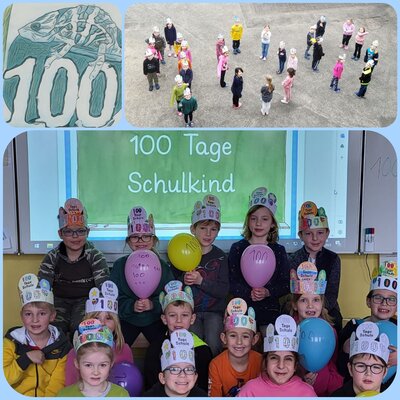 Foto zur Meldung: 100 Tage Schulkind