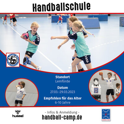 Foto zur Meldung: 27.03.2023 - Handball- Camp beim TuS Lemförde für 6 - 10 jährige Kinder