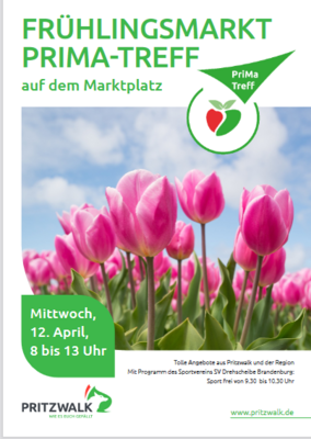 SV Drehscheibe Pritzwalk auf dem Frühlingsmarkt am 12.04.2023