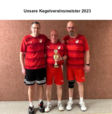 Unsere Kegelvereinsmeister 2023 (Bild vergrößern)