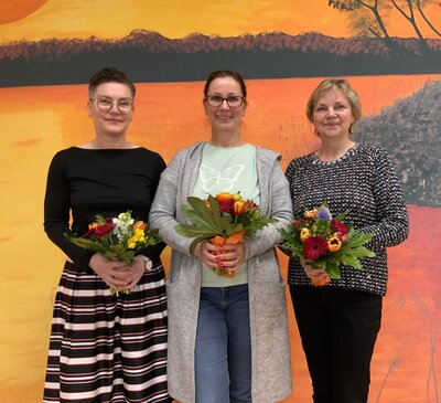 Vorstand: Sandra Braun, Bettina Riep, Christine Böckmann (v.l.n.r.)
