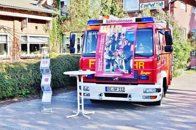 Foto zur Meldung: Wahltag 14. Mai – und die Feuerwehr wirbt... für sich!