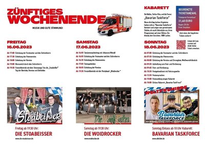 Feststimmung und Kabarett: 150-jähriges Gründungsfest der FFW Ruhmannsdorf vom 16. bis 18. Juni am Bolzplatz in Krailing