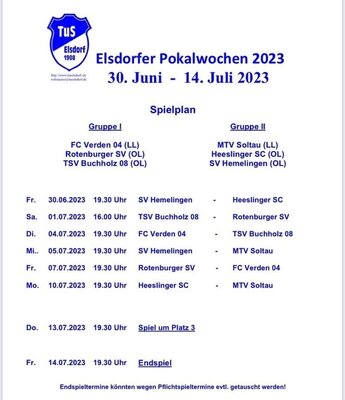 Elsdorfer Pokalwochen 2023