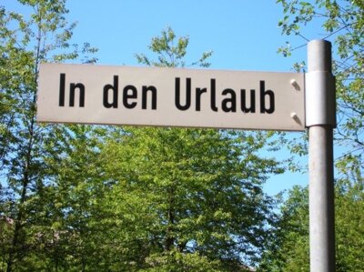 Achtung: Urlaubszeit! (Bild vergrößern)