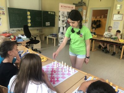 Meldung: Der Schachklub Schweinfurt 2000 besucht die Grundschule Sennfeld
