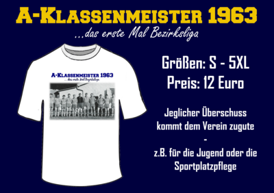 A-Klassenmeister 1963 - Das Shirt (Bild vergrößern)