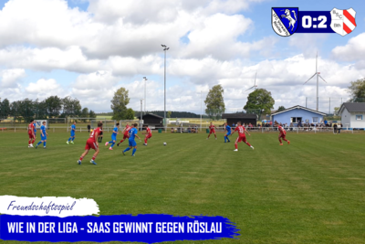 Foto zur Meldung: Testspiel: FC Vorwärts - Saas-Bayreuth 0:2