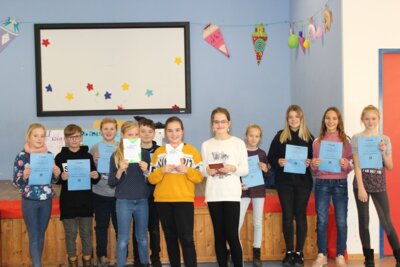Schulinterner Vorlesewettbewerb der Klassen 5 & 6 (Bild vergrößern)