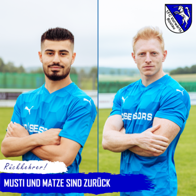 Foto zur Meldung: Neuzugänge: Mustafa Onarici und Matthias Dadder sind zurück