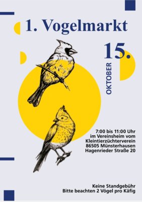 Meldung: 1. Vogelmarkt Münsterhausen
