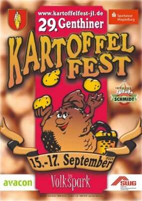 29. Genthiner Kartoffelfest – Volksfest mit Traditionen vom 15. bis 17. September 2023