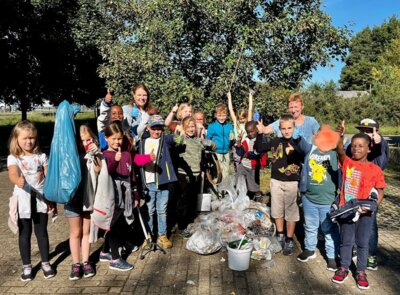 Foto zur Meldung: World Cleanup Day - unsere Schule war dabei