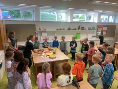 Aktion Biobrotbox in den beiden ersten Klassen