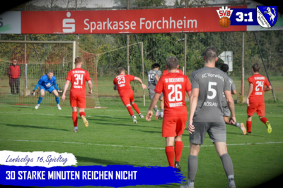 Meldung: 16.Spieltag LL: SV Buckenhofen - FC Vorwärts 3:1