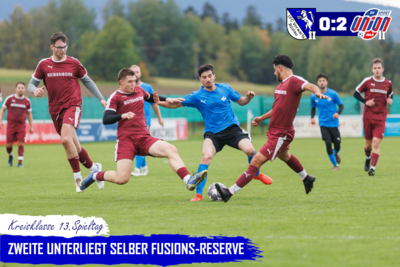 Meldung: 13.Spieltag KK: FC Vorwärts II - SV Union Selb II 0:2