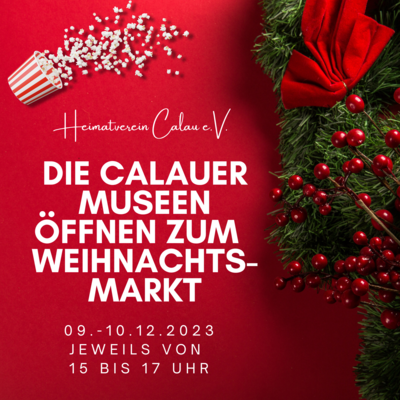 Museen öffnen zum Calauer Weihnachtsmarkt (Bild vergrößern)