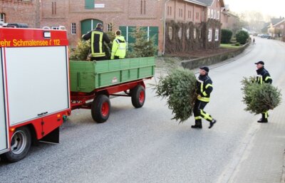Foto zur Meldung: Erinnerung: Am 7. Januar holt die Feuerwehr die Weihnachtsbäume