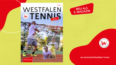 Neue Ausgabe Westfalen Tennis online (Bild vergrößern)