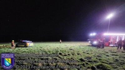 Einsatz 143/2023 | Amtshilfe für Polizei | Friedersdorf Wolziger Chaussee (Bild vergrößern)