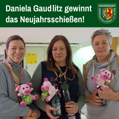 Daniela Gaudlitz gewinnt das Neujahrsschießen
