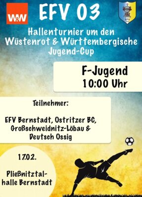 Hallenturnier um den Wüstenrot & Württembergische Jugend- Cup (F- Junioren)
