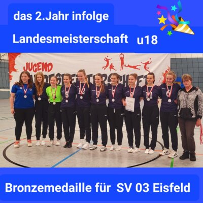 Meldung: Bronzemedaille  ****  Thüringer Landesmeisterschaft u18