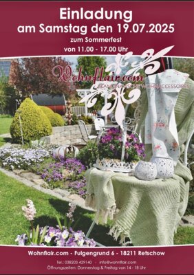 Meldung: Sommerfest im Wohnflair