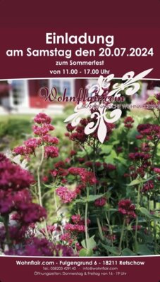 Sommerfest im Wohnflair