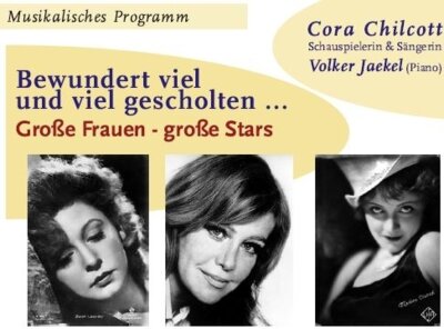 Foto zur Meldung: Musikalische Abendveranstaltung „Große Frauen – große Stars“ am 5.03.2024 um 18.30 Uhr