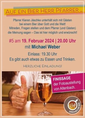 Meldung: Auf ein Bier Herr Pfarrer mit Michael Weber zum Leben in Altenbach einst und heute