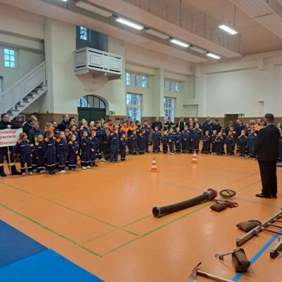Foto zur Meldung: Hallenwettkampf der Jugendfeuerwehren Amt Meyenburg und Amt Putlitz-Berge am 27.01.2024