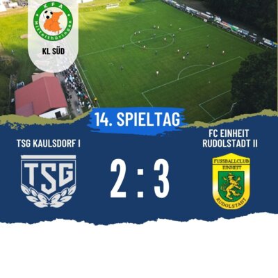 14. Spieltag KL 23/24 TSG Kaulsdorf I vs FC Einheit Rudolstadt II (Bild vergrößern)