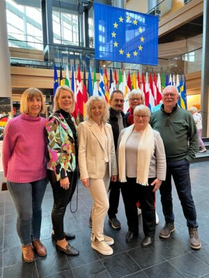 Besuch im Europaparlament in Straßburg (Bild vergrößern)