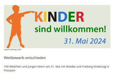 Foto zur Meldung: Gewonnen! Die 4c der Grundschule Seelow nimmt am Kindertag 2024 in Potsdam teil.