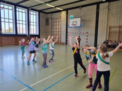 Schulinternes Handballturnier der Mädchen (Bild vergrößern)