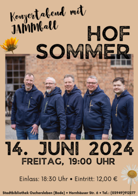 HofSommer 2024 - Eintrittskarten ab jetzt erhältlich!