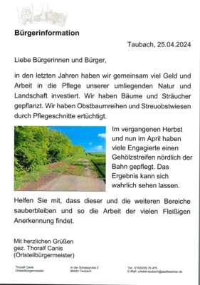 Bürgerinformation (Bild vergrößern)