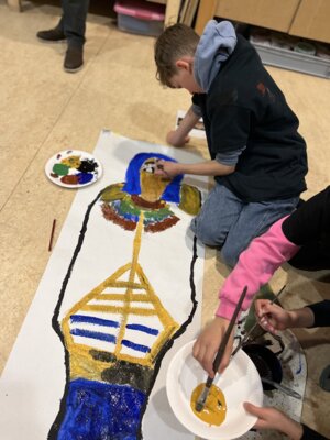 Foto zur Meldung: Museumsbesuch der Klasse 4a