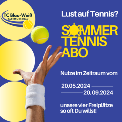 Sommer-Tennis-Abo 2024