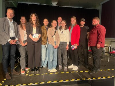 Foto zur Meldung: AG Schule ohne Rassismus: Ausstellungseröffnung und Podiumsdiskussion am Europatag des von Saldern - Gymnasiums