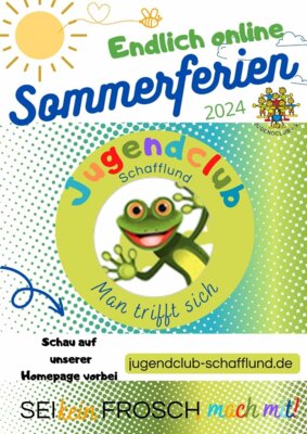 Sommerferien Programm vom Jugendclub online